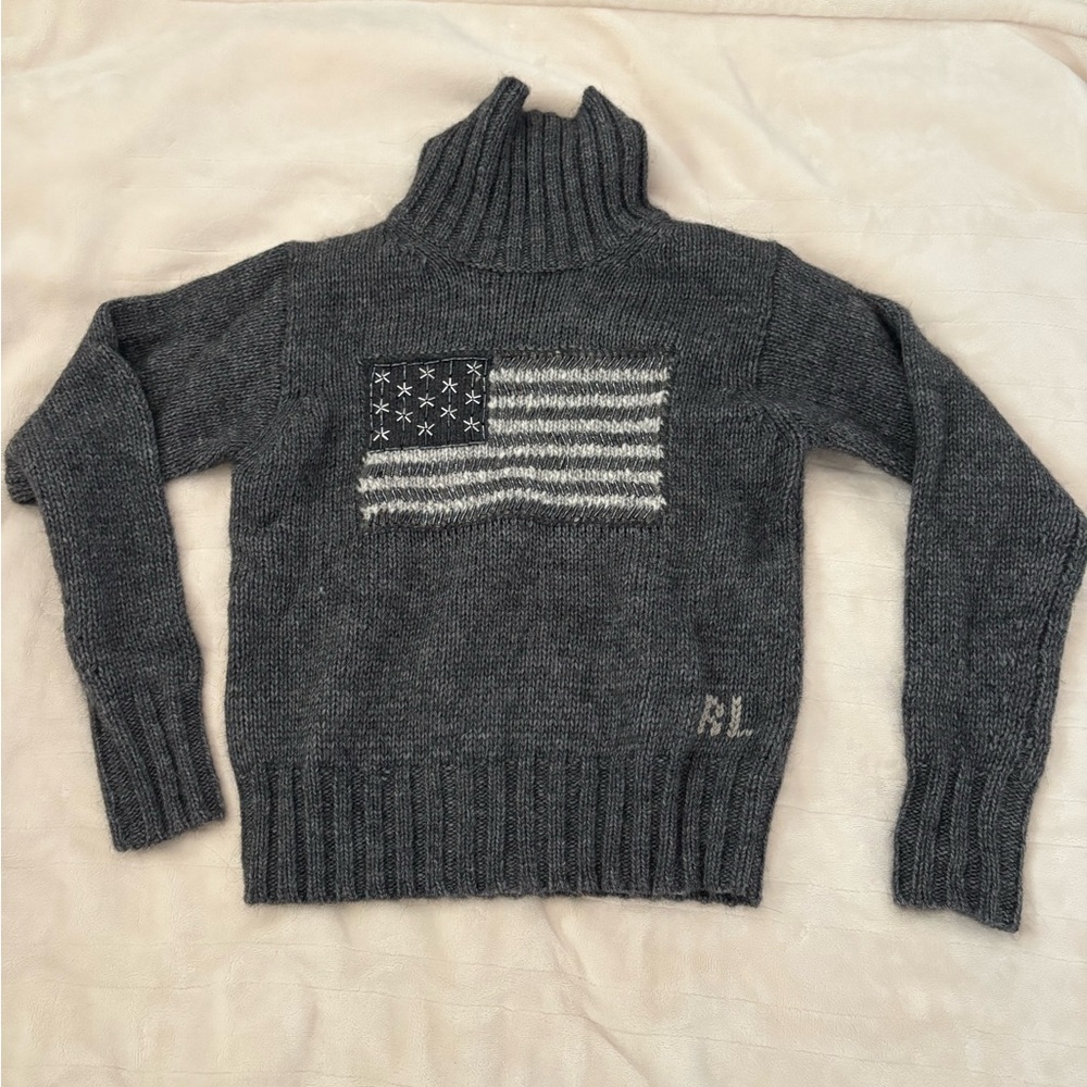 Polo by Ralph Lauren Gray Knit Turtleneck